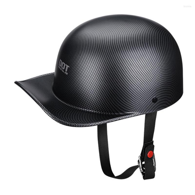 

Motorcycle Helmets 2022 Matte Black Japan Korea Style Chopper Half Open Face Cruiser Helmet Baseball Cap Retro Scooter Riding Casque