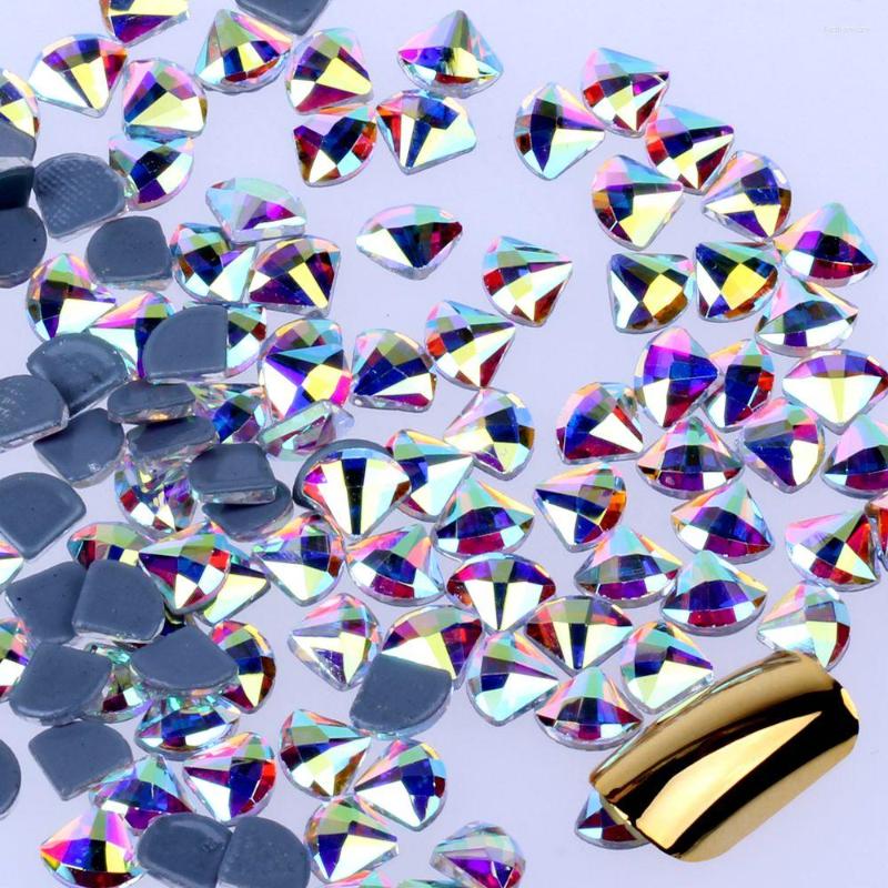 

Nail Art Decorations 144pcs Fix Flatback Glass Rhinestones In 24 Shapes And Sizes Crystal AB For DIY Jewelry Dress Garments