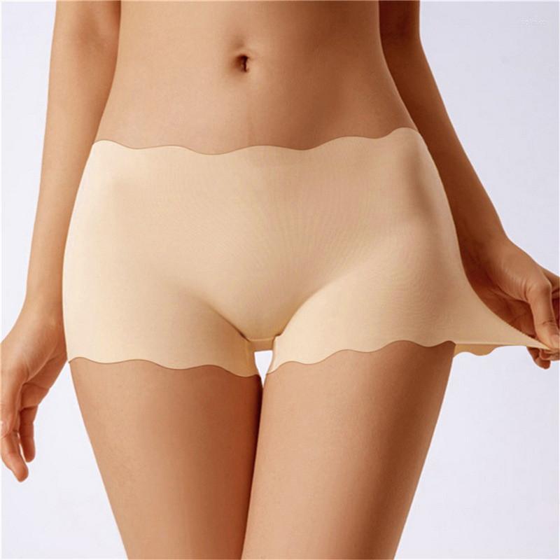 

Women's Panties Women'S Summer Safety Short Ice Silk Underpants Seamless Anti-Glare Boxer Briefs Cozy Female Underwear, Orange