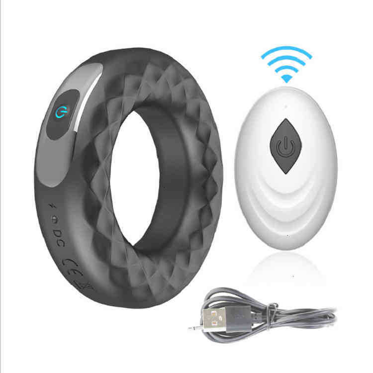 Sex toys Vibrator Massager Adult Toys Lock Sperm Ring Men's Penis Doughnut Remote Control Masturbation Device-image-794367605
