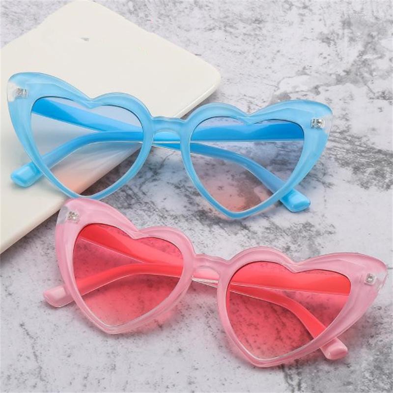 

Sunglasses Women Jelly Color Sun Glasses Irregular Heart Adumbral Anti-UV Spectacles Oversize Frame Eyeglasses Ornamental