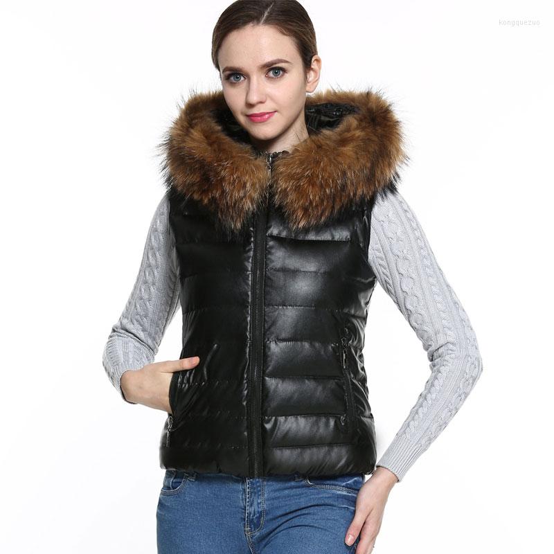 

Women' Fur Vest Women' Winter Jacket Fashion Faux Coat Female Sleeveless Hooded And Coats Plus Size Warm, Black