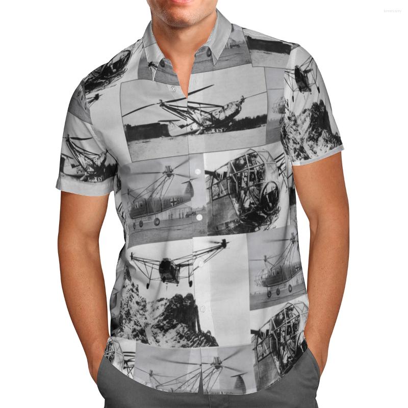 

Men's Casual Shirts Gothic Retro Plain 3D Print Summer Breathable Black Hawaii Beach Short Sleeve Shirt Men's Social Streetwear Button, Hawaiian shirt 10