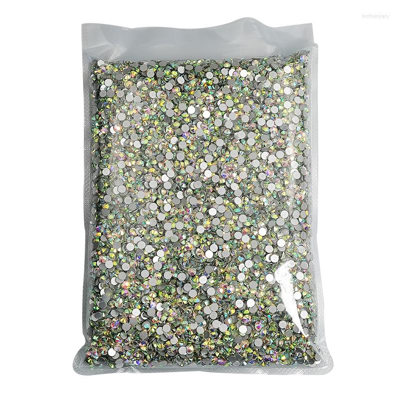 

Nail Art Decorations Bulk Wholesale Clear AB 14400pcs Big Package Non Fix Crystal Rhinestione Flatback Strass Rhinestone Stone