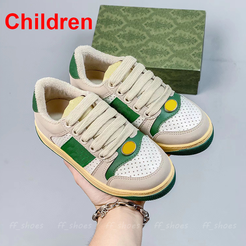 

Designer Sneakers Dirty Shoes Casual Shoe Kids Men Women Screener Crystal Shoes Chidren Classic Blue Red Stripe Bling Luxury Fashion Sport Boys Girls, Color 5