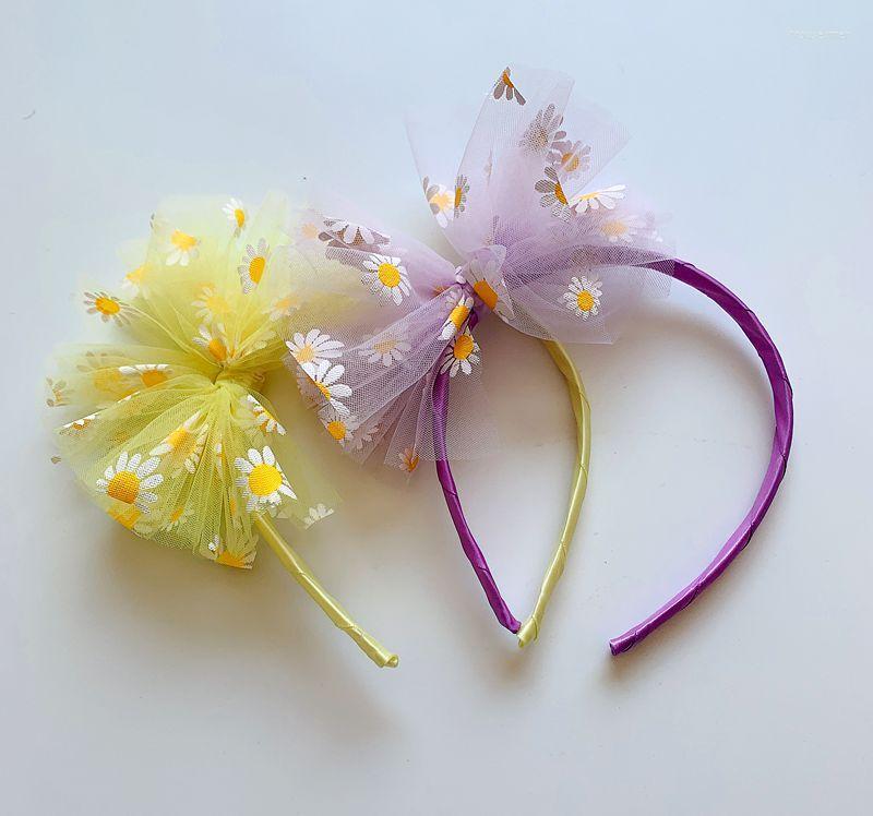 

Headpieces Children's Net Yarn Press Clip Hair Accessories Simple Fashion Bow HairpinHeadpieces