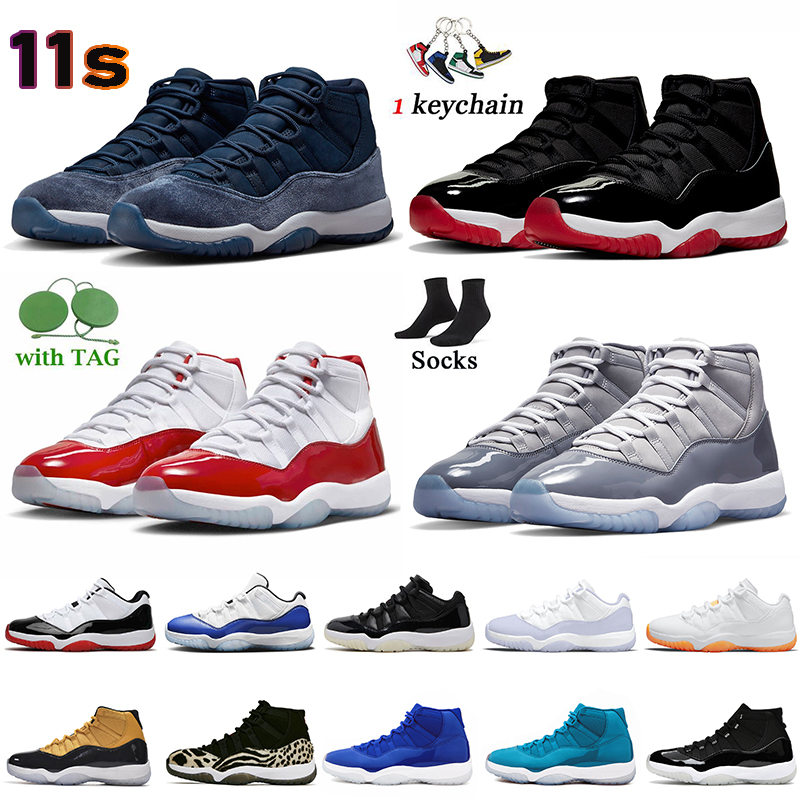 

Jumpman 11 Mens Midnight Navy 11s Basketball Shoes Women Men OG J11 Sneakers Cherry Black Yellow Cool Grey High Bred Space Jam Jubilee 25th Anniversary Sport Trainers, # midnight navy 36-47