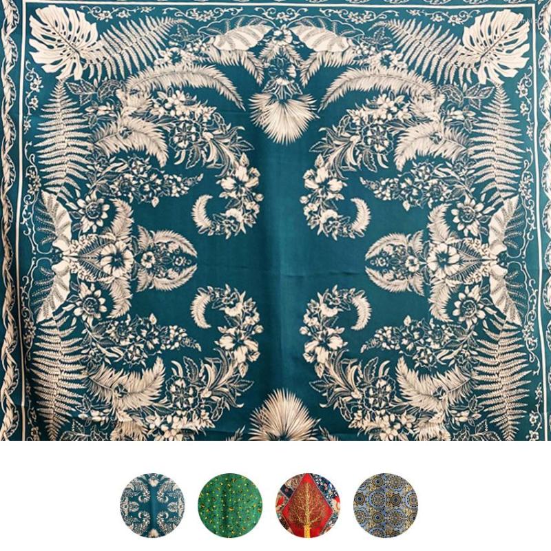 

Scarves 110cm Mulberry Silk Scarf Hand Rolled Edges Square Foulard Femme Pure Paisley Shawls