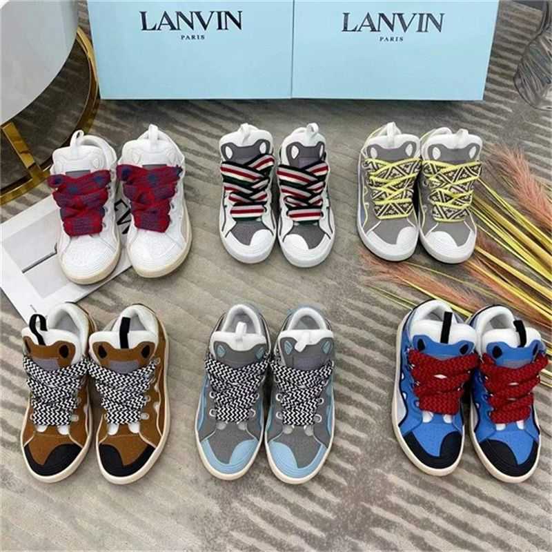 Sneakers de cr←ateurs chaussures d←contract←es lanvins ←claboussures pain ¢ pain de pain de printemps contraste de chaussure de formation morale