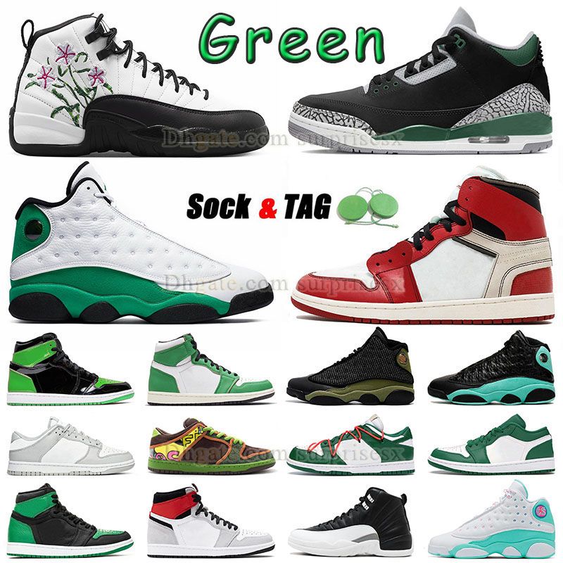 

Jumpman 1s 3s 12s 13s Basketball Shoes Jordens 1 Big Size 12 13 Lucky Pine Green White Fragment Blure Particle High OG Light Smoke Grey 12 Offs Stealth Grey Sneakers, 040 36-45 black multi camo