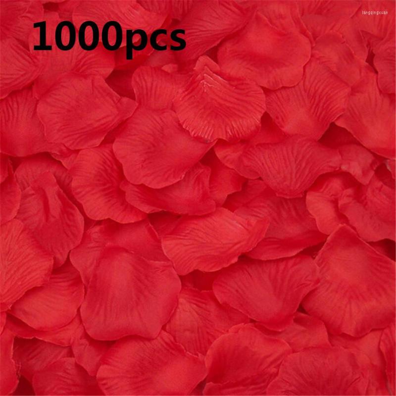 

Wedding Accessories 1000PCS Rose Petals Silk Colorful Artificial Flower