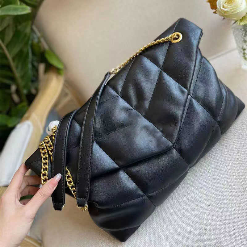 

Evening Bags Women Luxurys Designers Bags Fashion Handbags Women Leather Shoulder Bags Luxury Messenger B, Black with gold chain