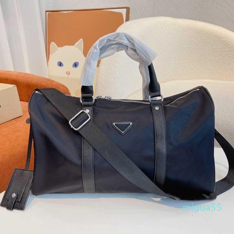 

Fashion Top Quality Tote Duffle Bag Men Handbags Black Nylon Travel Bags Mens Handle Luggage Gentleman Business Totes with Shoulder Strap