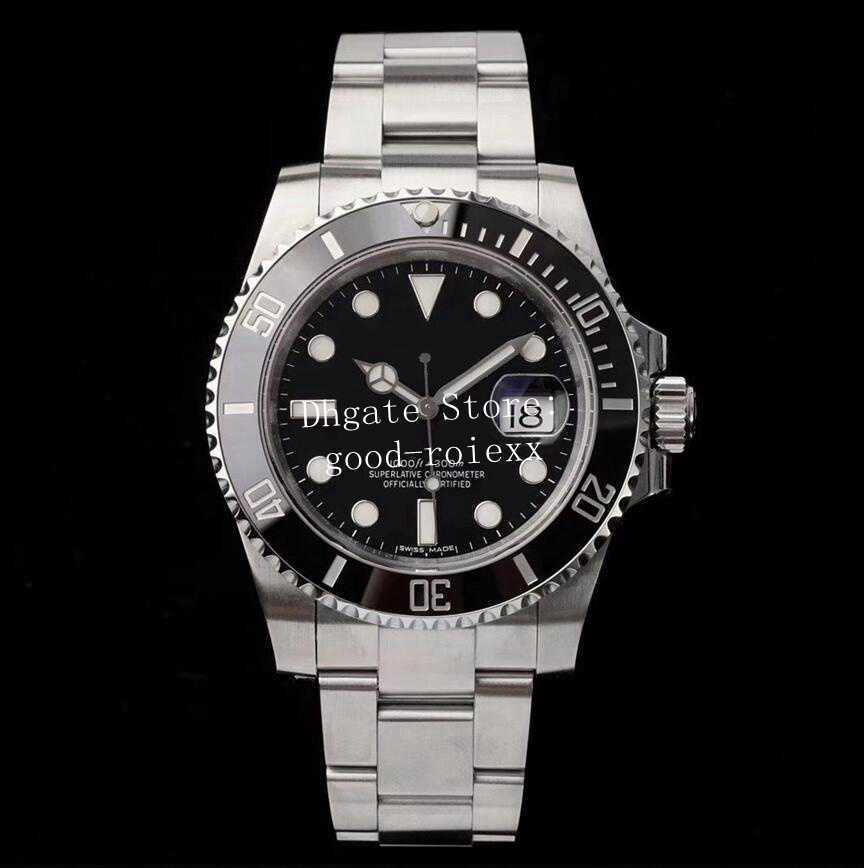 

Men's Black Green Ceramic Bezel Automatic Cal.3135 Movement Eta Watch ZF 904L Steel Dive KIF Men Watches 116610 Sport Wristwatches