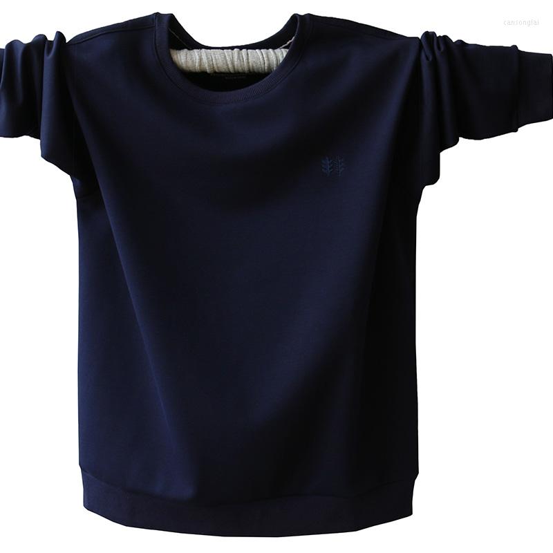 

Men's T Shirts Autumn And Winter Men Plus Cashmere Thickening Sets Of Shirt Fat To Increase The Code Simple Color, Black