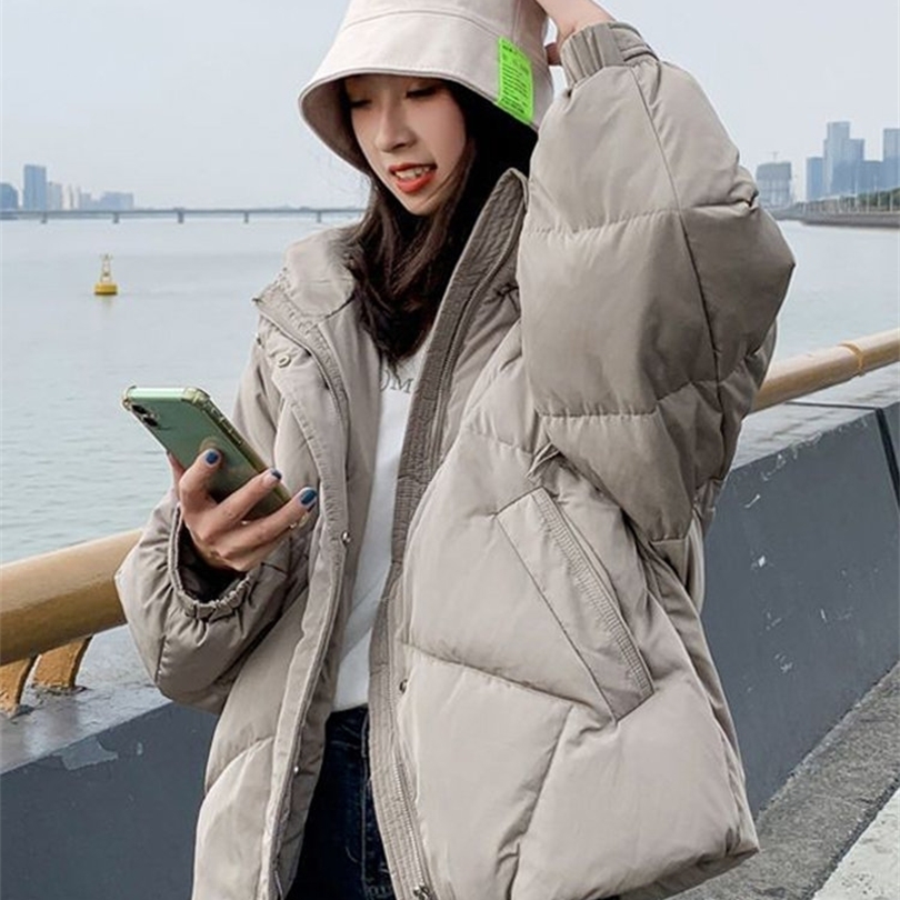 

Womens Down Parkas Circyy Winter Clothes Women Jacket Hooded Zipper Parkas Thicken Warm Coat Cottonpadded Thick Fashion Outwear Casual Loose 221010, Beige