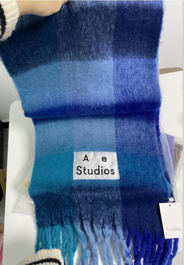 

Sacrf Brand Cashmere Winter Scarf Scarves Designer Acne Blanket Scarves Women Type Colour Chequered Tassel Imitated 2022