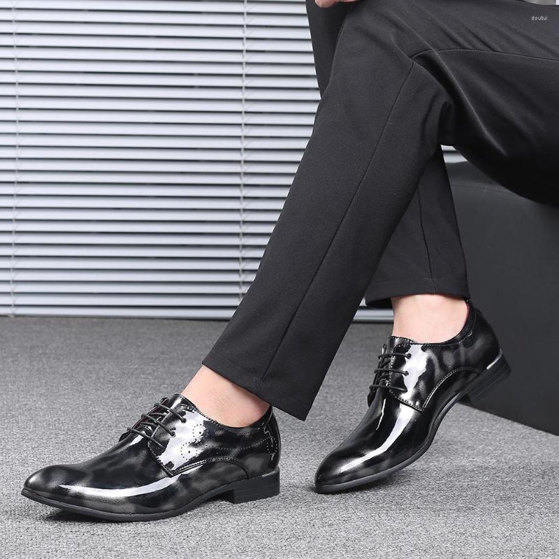 

Dress Shoes Leather Men Male Shoe Zapatillas Hombre For Breathable Men's Mens Genuine Zapatos De Vestir Formal, Black