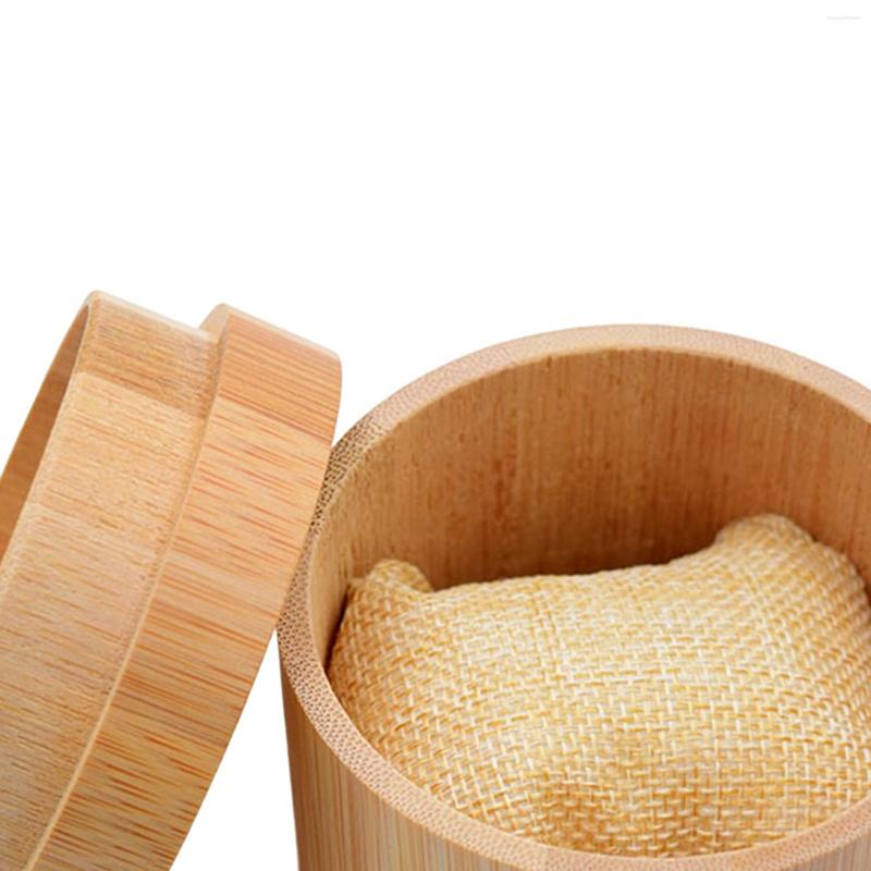 

Watch Boxes Portable Wristwatch Case With Cushion Protector Waterproof Durable Cylindric Organizer For Jewelry Bangles Rings Earrings Men