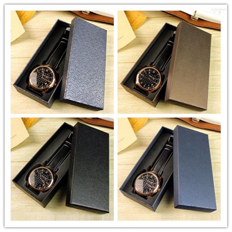 

Watch Boxes Boite Montre 18pcs Wholesale Fashion Box Organizer Case Storage Luxury Watches Jewelry Black Boxs Cajas De Relojes