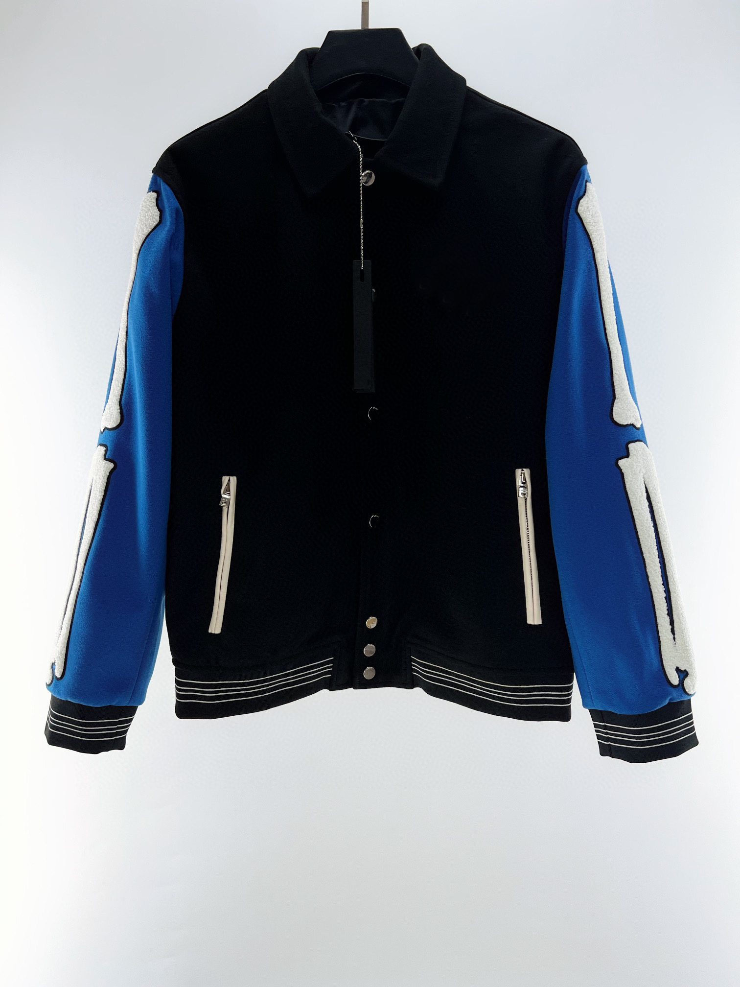 

2022 Men's Jackets Designer Jacket Mens Baseball Jackets sleeves Bone embroidery 5 colors Coat Men Women Hip-hop buttons outerwear Sport, Extra shipping postage/no ship