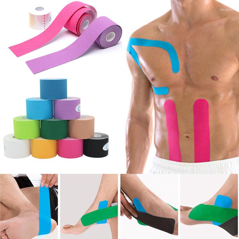 

Knee Pads Kinesiology Tape Sport Athletics Elastic Brace Support Elbow Protector Pad Volleyball Bandage Fixer Wristbands Bandag, White 1 pcs