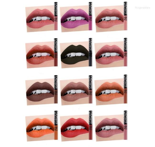 

Lip Gloss 15PCS/LOT Dragon Lipgloss Liquid Matte Velvety Lipstick Waterproof Tint Full & Rich Sexy Makeup Cosmetic, One set