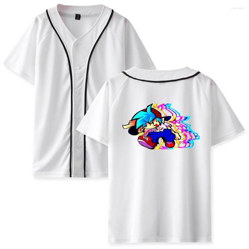 

Men's T Shirts Friday Night Funkin Game Fashion Baseball T-shirts Women/Mens Summer Short Sleeve Tshirt Casual Streetwear Clothes Tops, Black