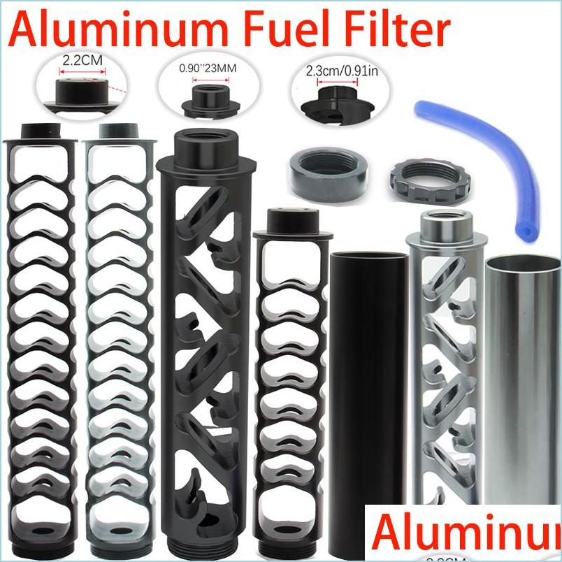 

Fuel Filter Winsun Single Core Aluminum Fuel Filter Soent Trap 1 2-20 2-28 5 8-24 6Inch Small Big 10Inch For Napa 4003 Wix 24003 Drop Dhb13