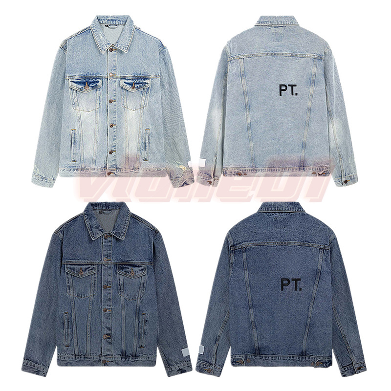 

Leisure Womens High Street Jeans Jackets Mens Fashion Embroidery Vintage Denim Coats Lovers Casual Loose Jackets Asian Size S-XL, Dark blue