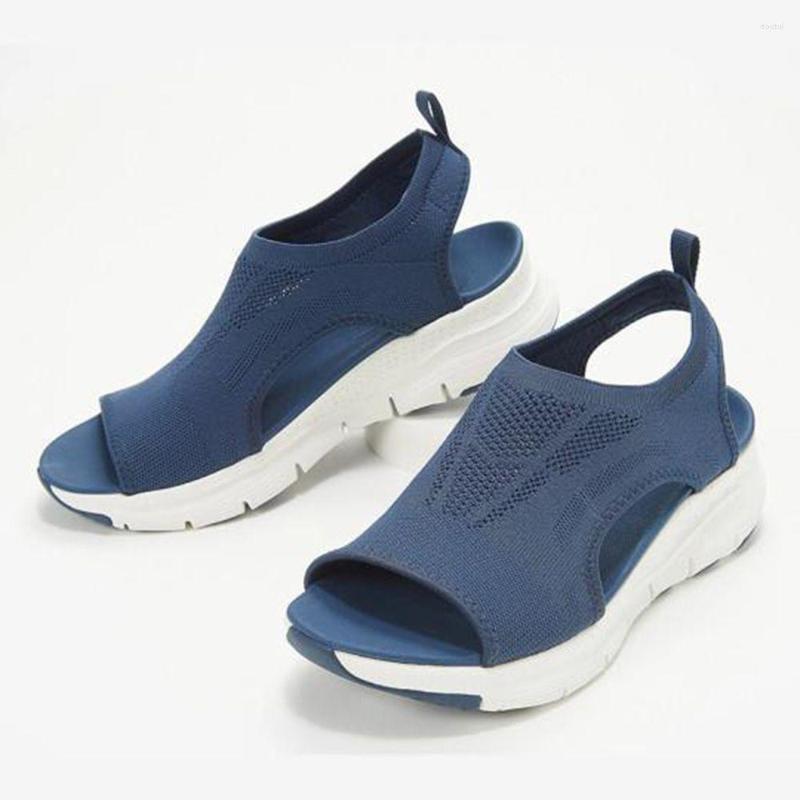 

Dress Shoes 2022 Comfort Plus Size Women's Summer Casual Sport Sandals Women Beach Wedge Platform Roman, Black