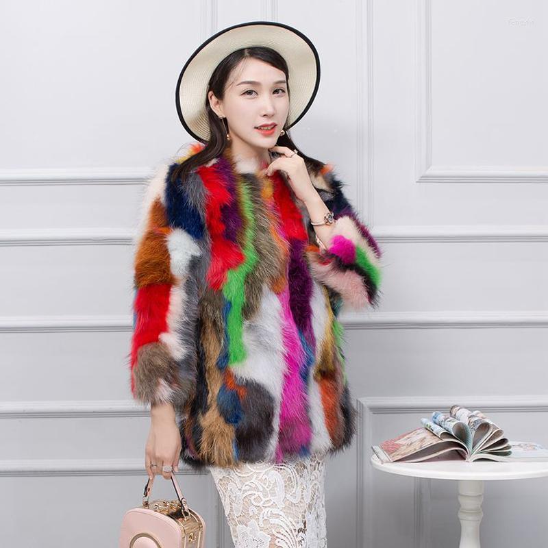 

Women' Fur 2022 Real Price Women Clothes Natural Coat Genuine Raccoon Jacket Lady Warm Winter Sr586, Picture shown