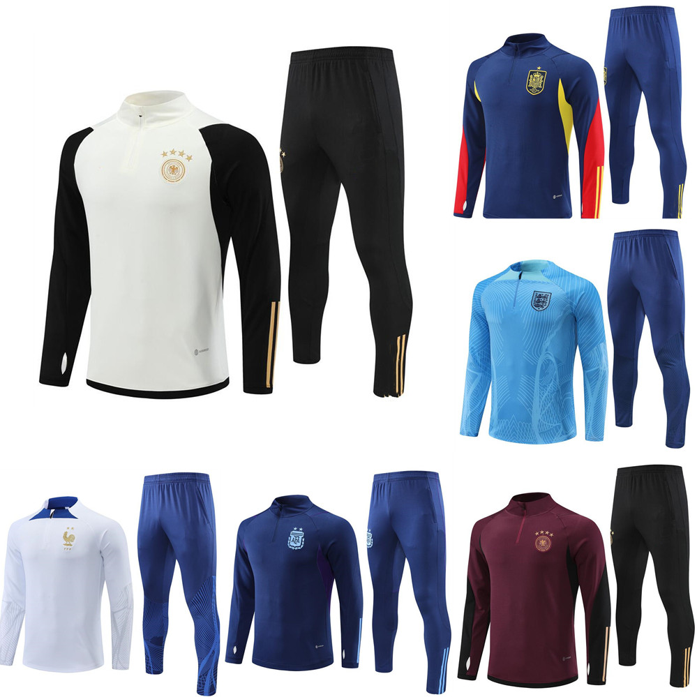 

2022 23 Spain adult Jacket Tracksuit camiseta espana Morata 22/23kids Germanies polo shirt R FABREGAS RAMOS DIEGO ISCO Football Training suit Argentina