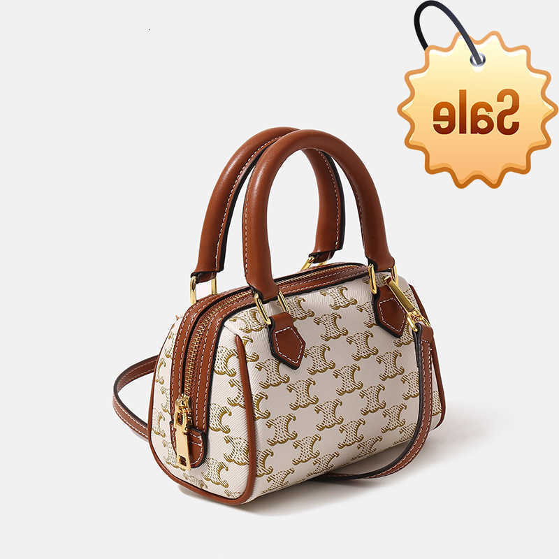 Designer Bags Arc De Triomphe Mini Boston Old Flower One Shoulder Msenger Handbag Classic Fashion Printed Pillow Factory Direct Sale