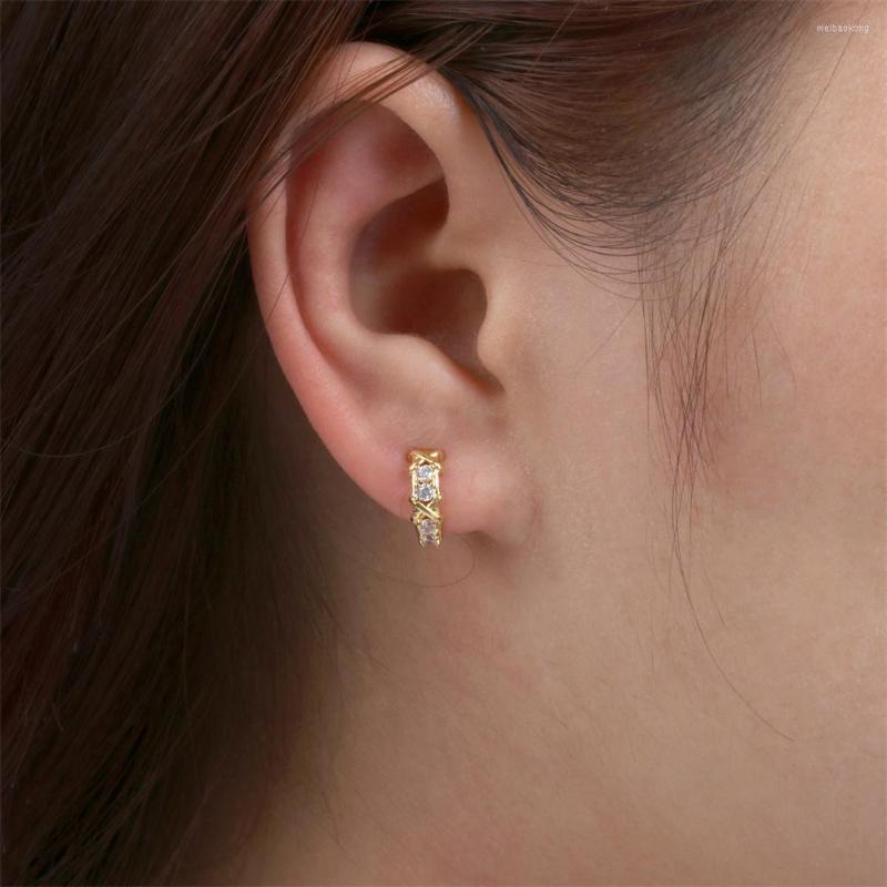 

Hoop Earrings 2022 Vintage Small Circle For Women Circular Luxury Cubic Zirconia Jewelry Wedding Engagement Gifts Wholesale