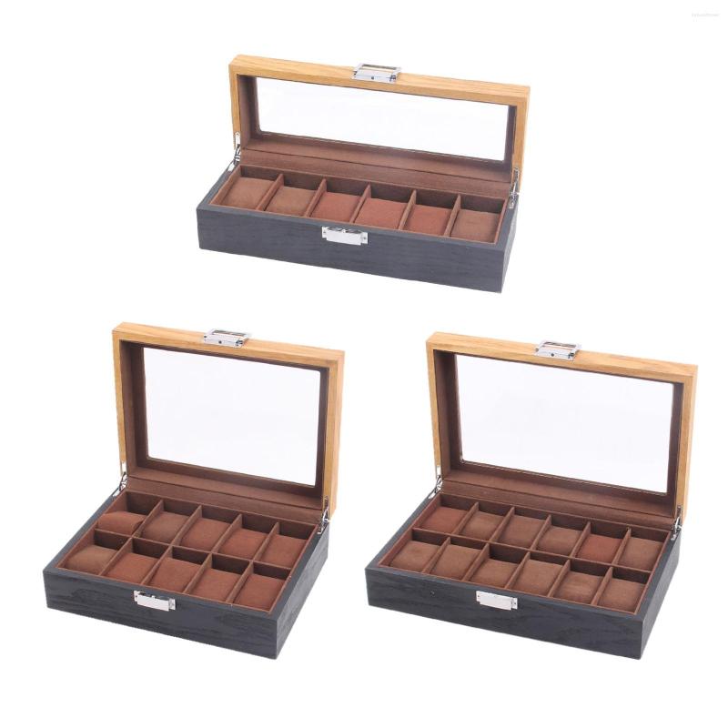 

Watch Boxes Box Display Case Vintage Wooden Organizer For Watches Lockable Design