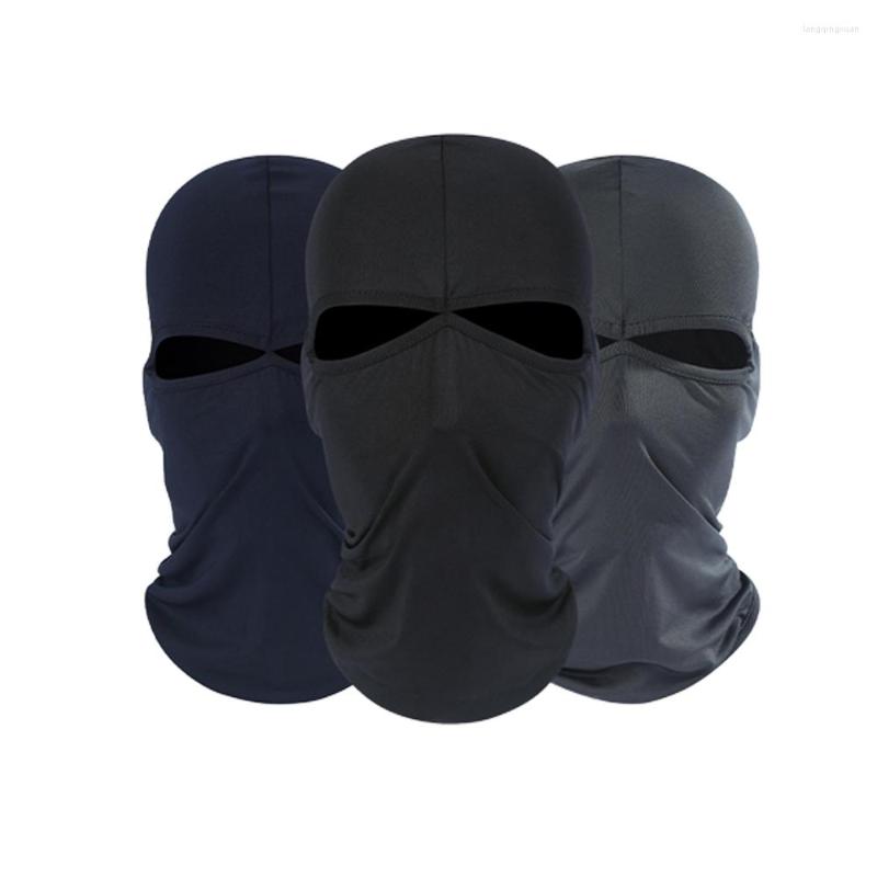 

Bandanas Full Face Cover Hat Balaclava Mask Cycling Tactical Shield 2 Hole Winter Cap Protection Scarf Outdoor Sports Warm
