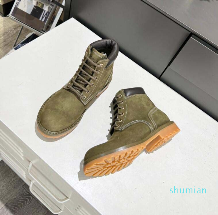 

2023 Fashion Martin Boots Ankle Cowboy Wedding Shoes Real Leather Chunky, 03