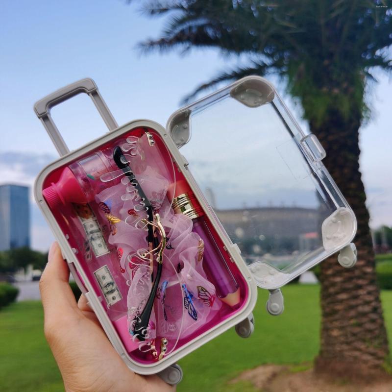 

Lip Gloss Private Label Vendor Custom Glitter Kids Vegan Set Wholesale Fruit Oil Mini Suitcase For Lipgloss, Blue