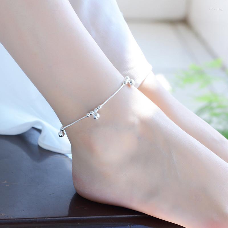 

Anklets Everoyal Trendy Silver 925 For Women Party Accessories Fashion Balls Jewelry Bracelet Girl Bride Wedding