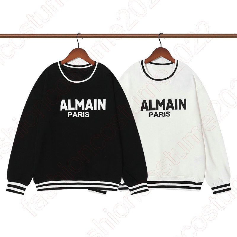 

Women Cotton Sweatshirt With Flocked Ba Paris Logo Hoodies Men Sweatshirts Reflective Letters Printing Fleece Oversized Hoodie Hip Hop Streetwear Sweatshirt 2031