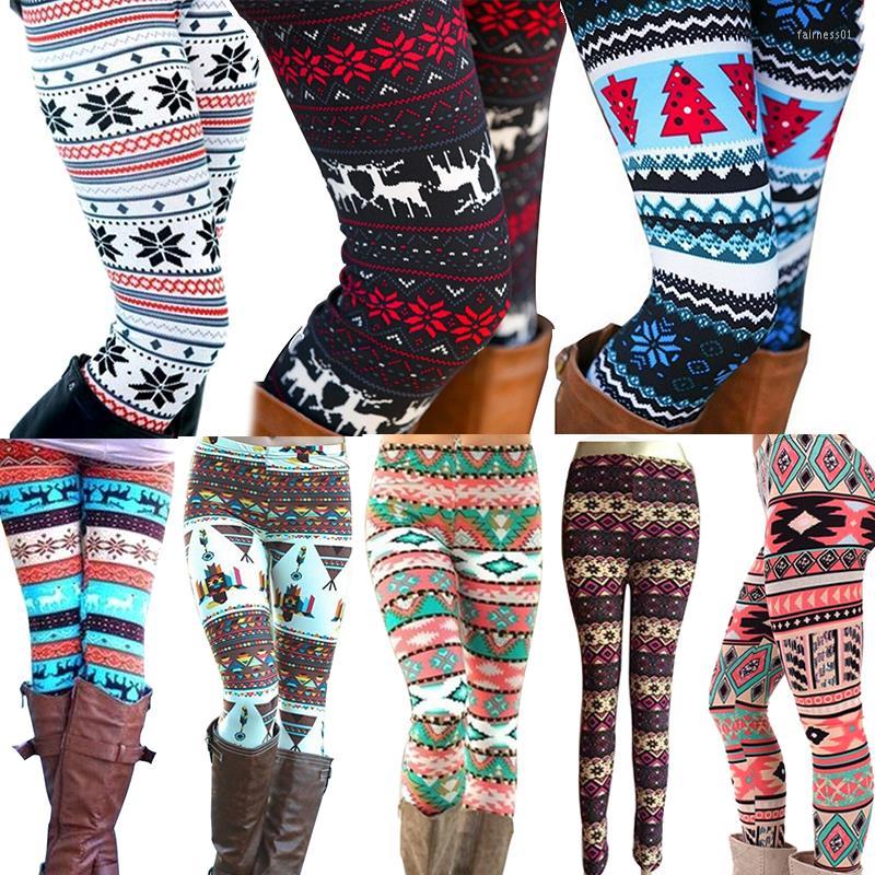 

Women's Leggings Xmas Snowflake Tight Stretch Knit Pants Winter Warm Printing Women Fashion Thin For Christmas Gifts, 14