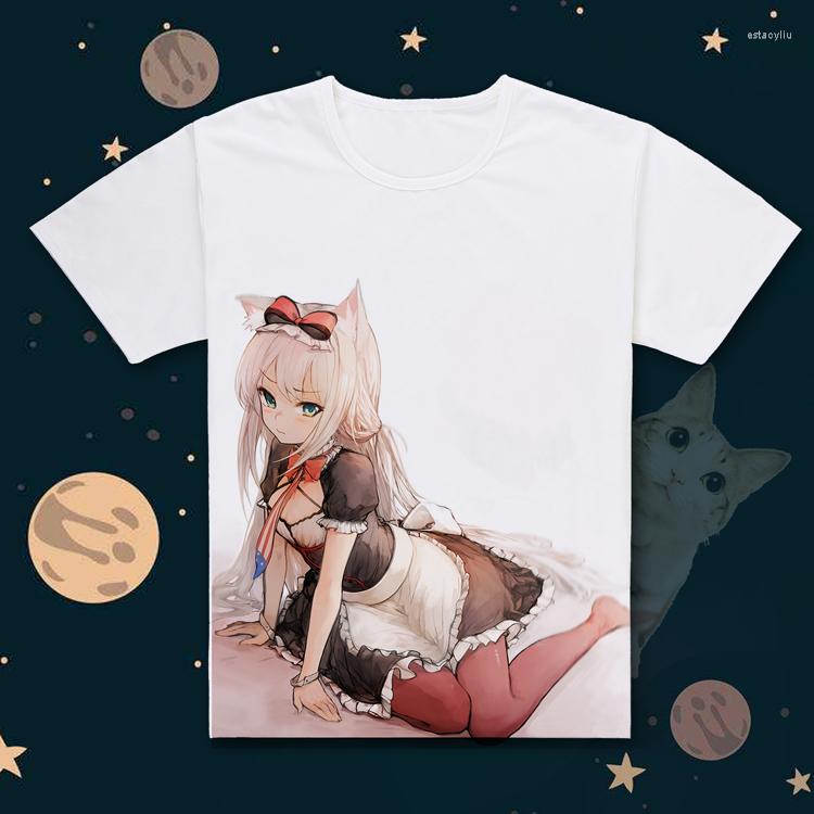 

Men' T Shirts Azur Lane Hammann Skirt Short Sleeves USS York T-shirt Cool Tees Summer Tops, 05