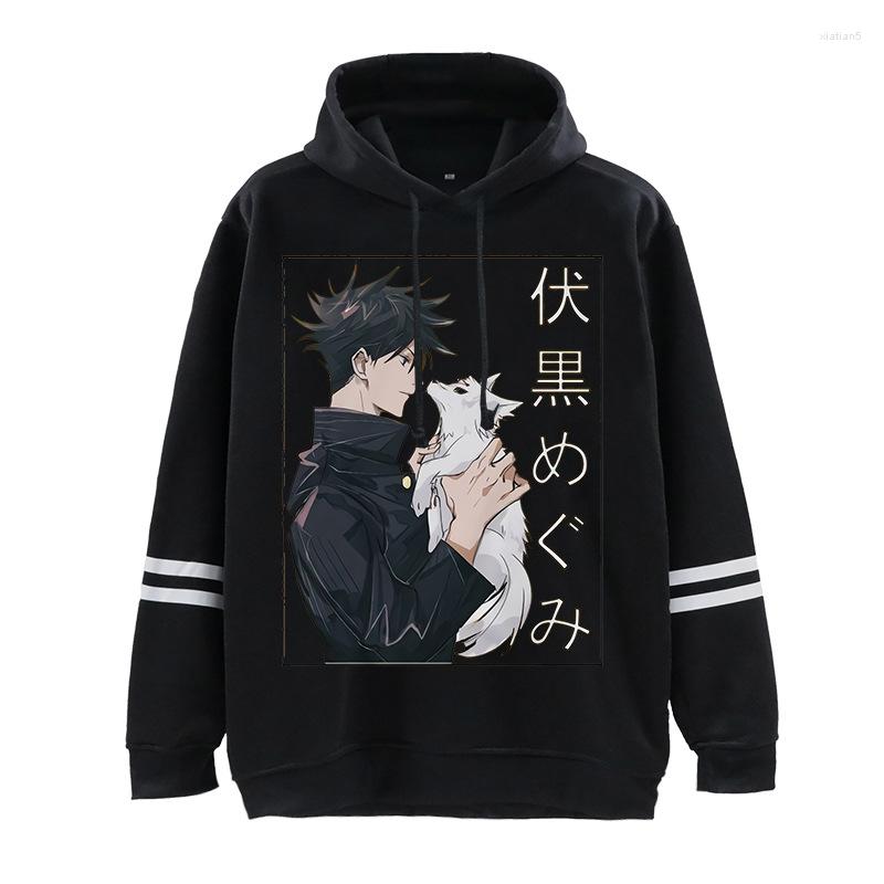 

Men's Hoodies Harajuku Jujutsu Kaisen Fushiguro Megumi Hoodie Streetwear Japanese Anime Pullover Casual Loose Sweatshirts Unisex, 11