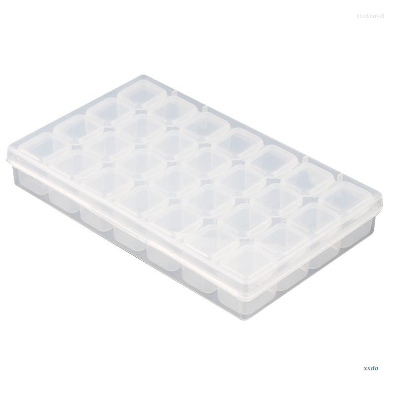 

Nail Art Kits 28 Slots Decoration Storage Box Rhinestone Containers For Nails