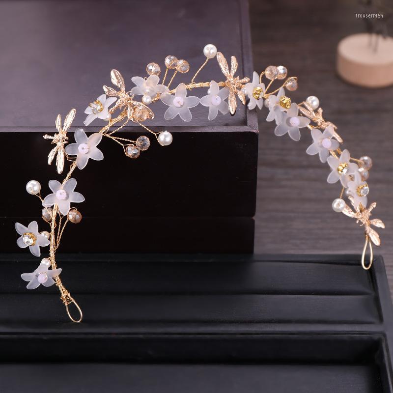 

Headpieces Crystal Flower Headband Headdress Exquisite Floral Bridal AccessoriesHeadpieces