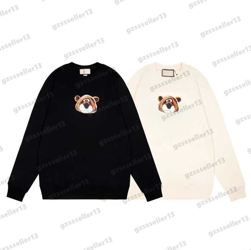 

Womens Sweatshirt Jumper Unisex High-end Animal Letter Logo Printing Hoodies Fashion Brand Cotton Loose Designer Sweatshirts 2 Colors