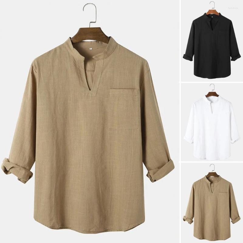 

Men's Casual Shirts Spring Shirt Men Thin Loose Chic Wear-resistant, Black