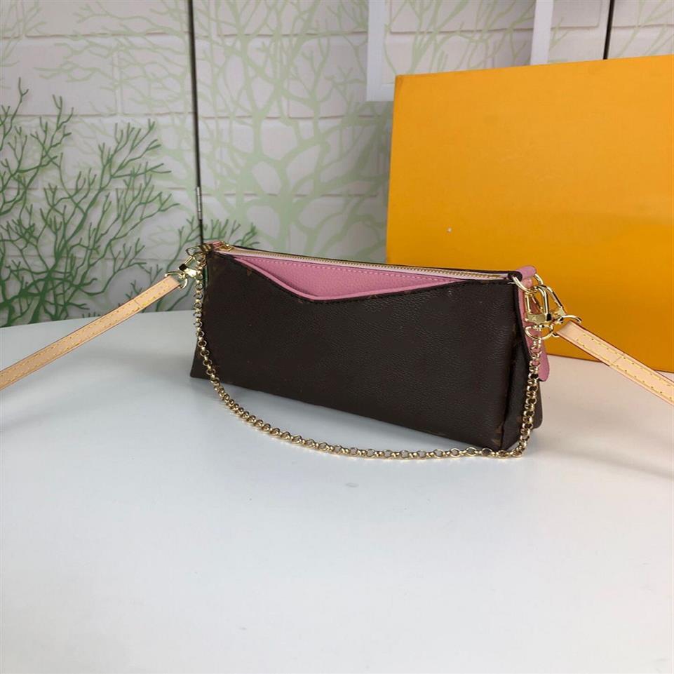 

Classic Luxury designer handbag Pochette FeliciePALLAS CLUTH BAG nuine Leather Handbags Shoulder TOTES Clutch Tote Messenger Shopp2629, Pink #m41638