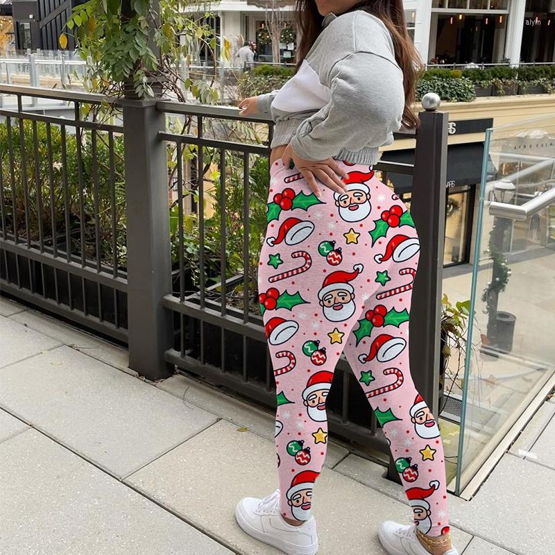 

Women' Leggings Christmas Snowman Printed Sexy High Waist Skinny Fitness Trousers Women Stretch Slim Yoga Pants Casual Jogging
